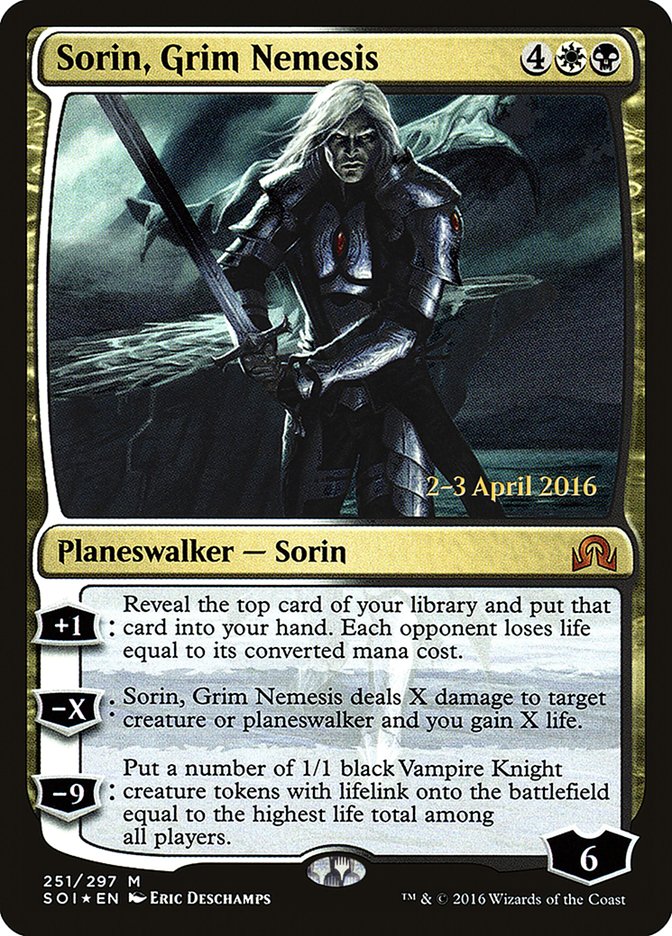 Sorin, Grim Nemesis [Shadows over Innistrad Prerelease Promos] | Gamer Loot