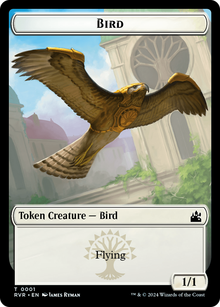 Bird // Zombie Double-Sided Token [Ravnica Remastered Tokens] | Gamer Loot