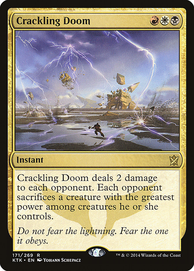 Crackling Doom [Khans of Tarkir] | Gamer Loot