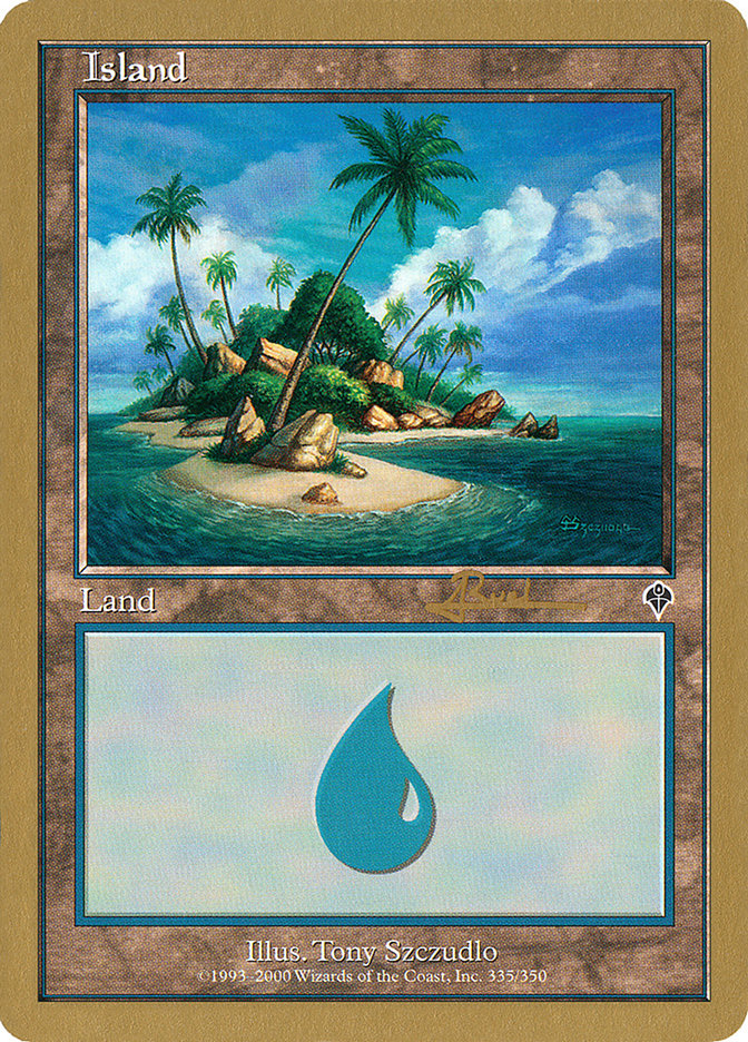 Island (ar335a) (Antoine Ruel) [World Championship Decks 2001] | Gamer Loot
