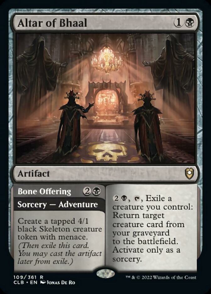 Altar of Bhaal // Bone Offering [Commander Legends: Battle for Baldur's Gate] | Gamer Loot