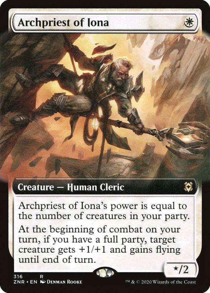 Archpriest of Iona (Extended) [Zendikar Rising] | Gamer Loot