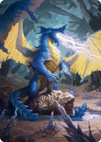 Blue Dragon Art Card [Dungeons & Dragons: Adventures in the Forgotten Realms Art Series] | Gamer Loot