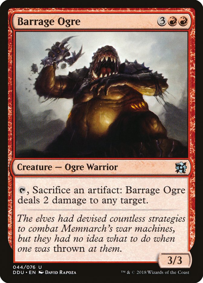 Barrage Ogre [Duel Decks: Elves vs. Inventors] | Gamer Loot