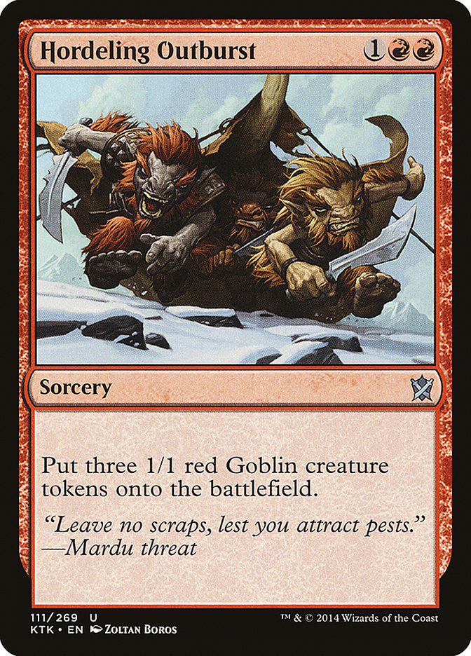 Hordeling Outburst [Khans of Tarkir] | Gamer Loot