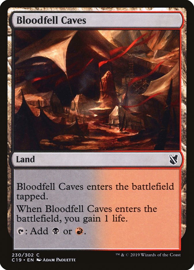 Bloodfell Caves [Commander 2019] | Gamer Loot