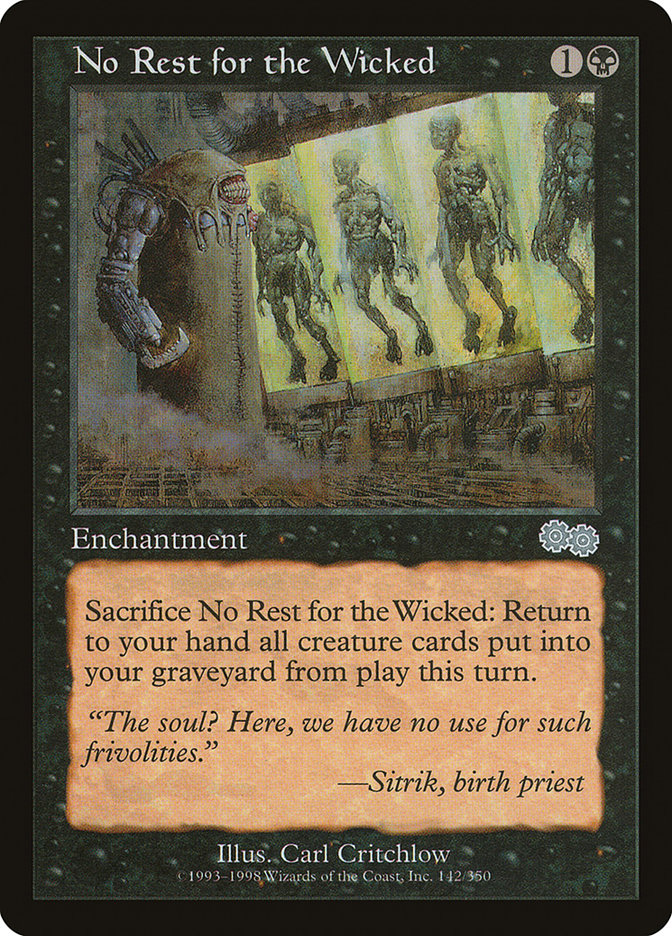 No Rest for the Wicked [Urza's Saga] | Gamer Loot
