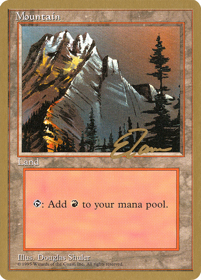 Mountain (et373) (Eric Tam) [Pro Tour Collector Set] | Gamer Loot