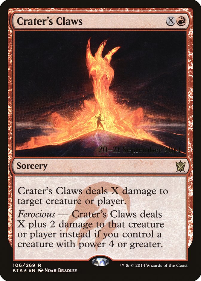 Crater's Claws  [Khans of Tarkir Prerelease Promos] | Gamer Loot