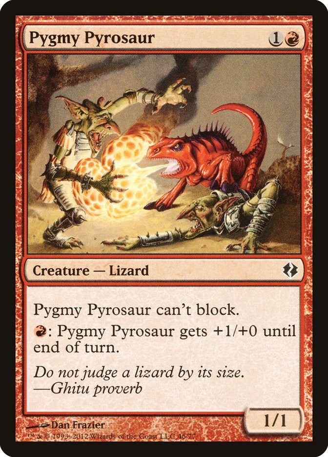 Pygmy Pyrosaur [Duel Decks: Venser vs. Koth] | Gamer Loot