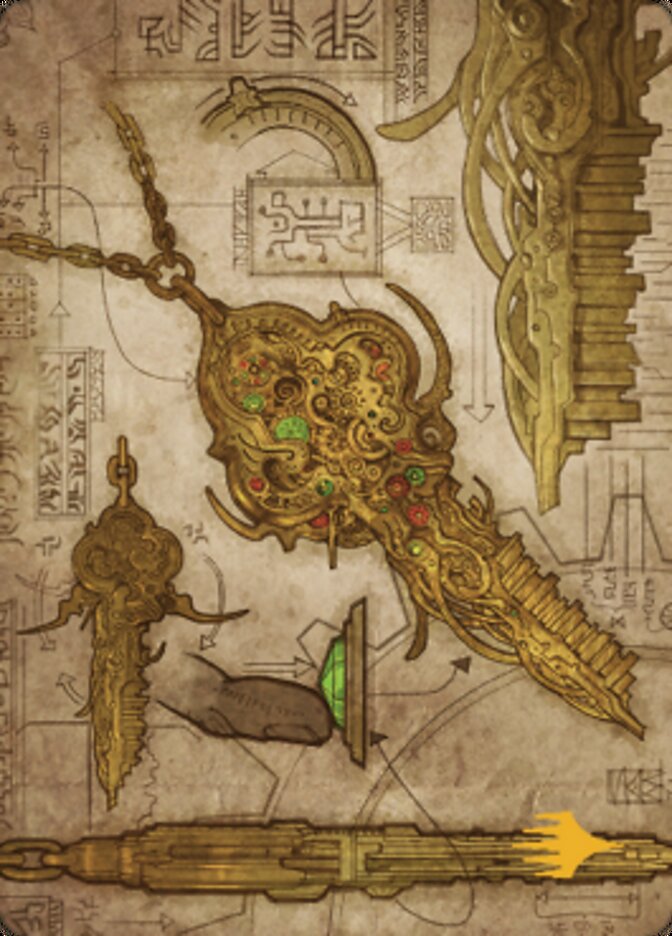 Key to the City Art Card (Gold-Stamped Planeswalker Symbol) [The Brothers' War Art Series] | Gamer Loot