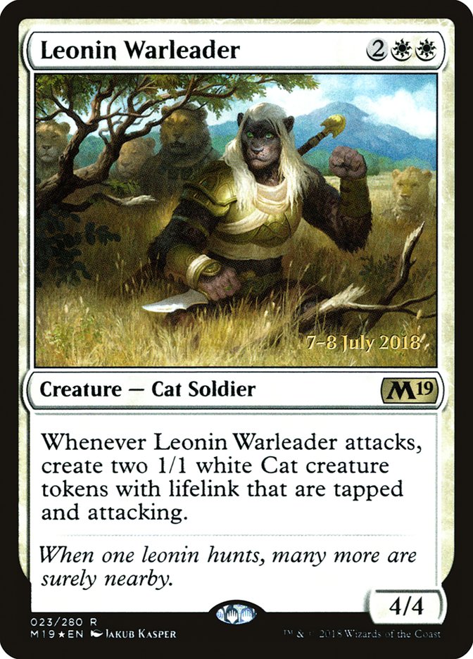 Leonin Warleader  [Core Set 2019 Prerelease Promos] | Gamer Loot