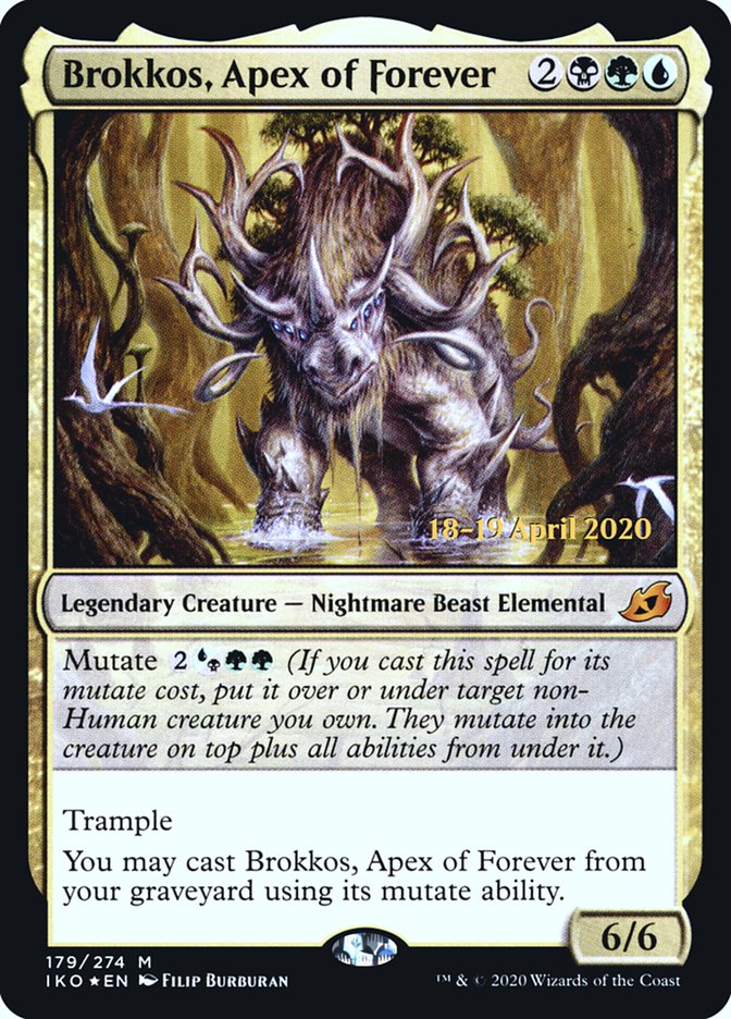 Brokkos, Apex of Forever  [Ikoria: Lair of Behemoths Prerelease Promos] | Gamer Loot