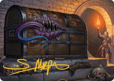 Mimic Art Card (Gold-Stamped Signature) [Dungeons & Dragons: Adventures in the Forgotten Realms Art Series] | Gamer Loot