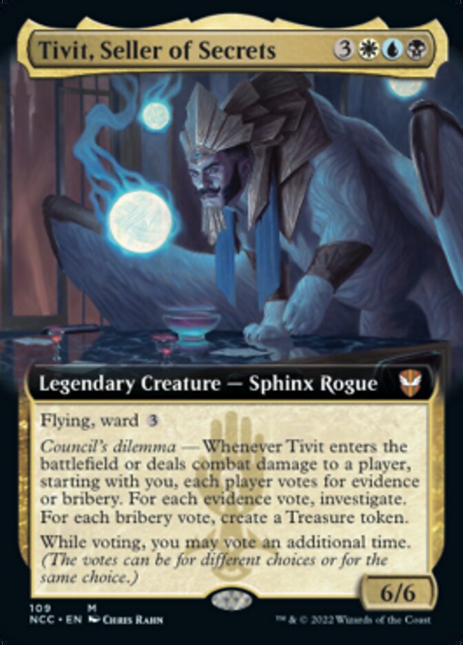 Tivit, Seller of Secrets (Extended Art) [Streets of New Capenna Commander] | Gamer Loot