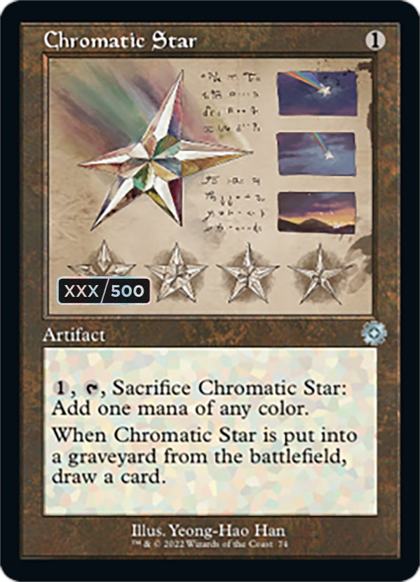 Chromatic Star (Retro Schematic) (Serial Numbered) [The Brothers' War Retro Artifacts] | Gamer Loot