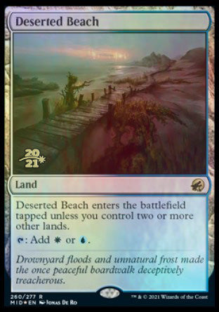 Deserted Beach [Innistrad: Midnight Hunt Prerelease Promos] | Gamer Loot