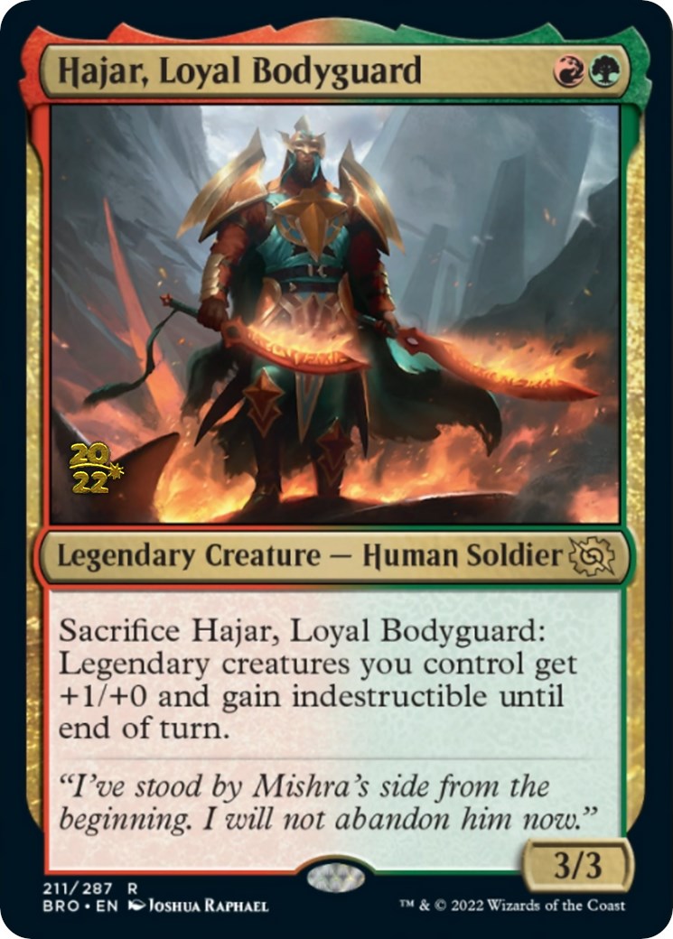 Hajar, Loyal Bodyguard [The Brothers' War: Prerelease Promos] | Gamer Loot