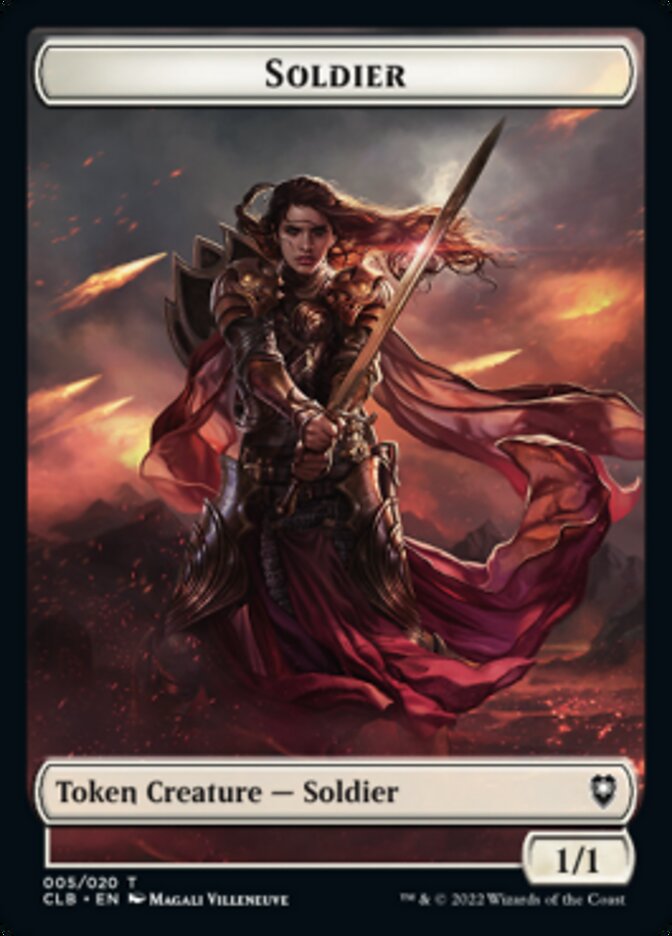 Soldier Token [Commander Legends: Battle for Baldur's Gate Tokens] | Gamer Loot