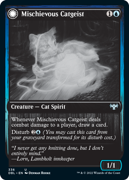 Mischievous Catgeist // Catlike Curiosity [Innistrad: Double Feature] | Gamer Loot