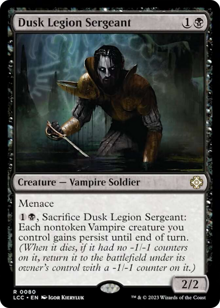 Dusk Legion Sergeant [The Lost Caverns of Ixalan Commander] | Gamer Loot