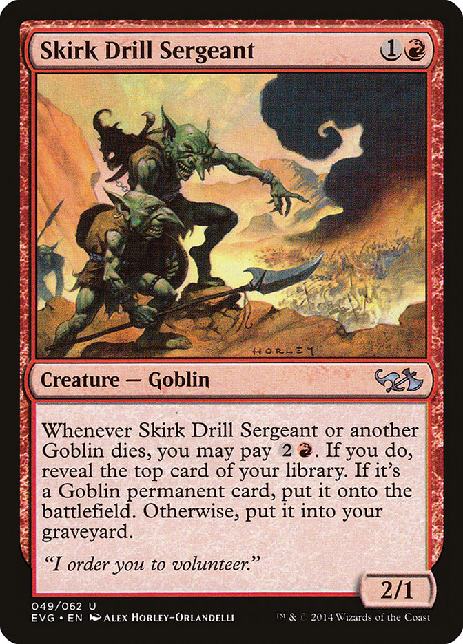 Skirk Drill Sergeant (Elves vs. Goblins) [Duel Decks Anthology] | Gamer Loot