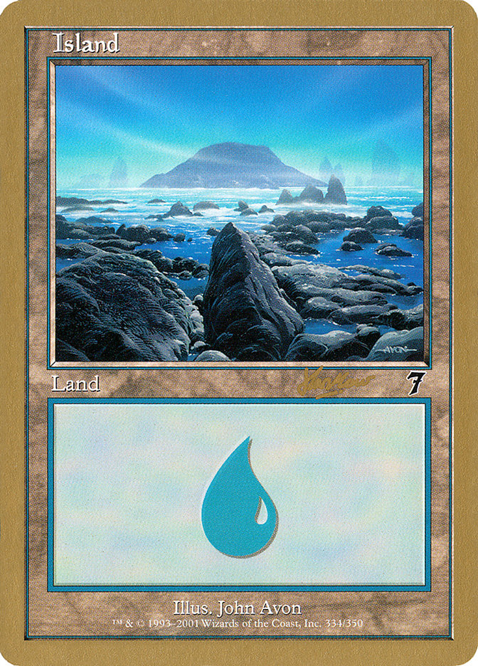 Island (shh334) (Sim Han How) [World Championship Decks 2002] | Gamer Loot