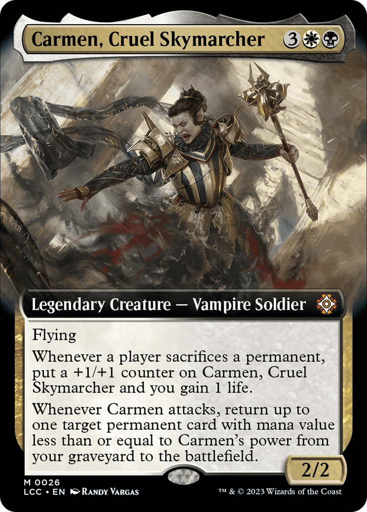 Carmen, Cruel Skymarcher (Extended Art) [The Lost Caverns of Ixalan Commander] | Gamer Loot