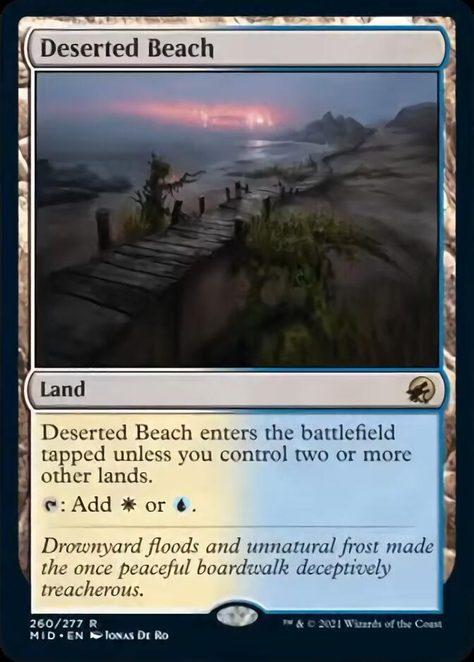 Deserted Beach [Innistrad: Midnight Hunt] | Gamer Loot