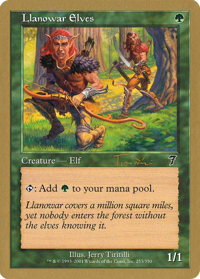 Llanowar Elves (Jan Tomcani) [World Championship Decks 2001] | Gamer Loot