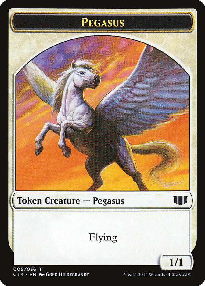 Kor Soldier // Pegasus Double-sided Token [Commander 2014 Tokens] | Gamer Loot