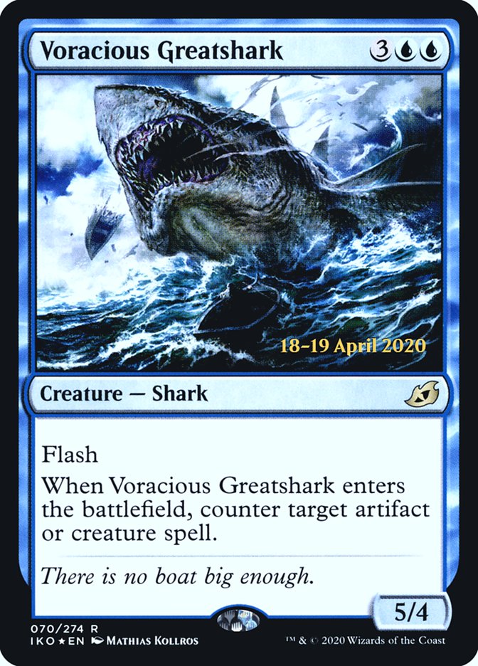 Voracious Greatshark  [Ikoria: Lair of Behemoths Prerelease Promos] | Gamer Loot