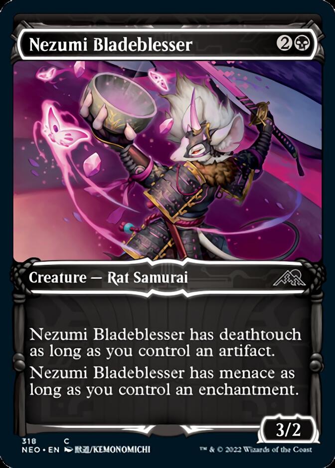 Nezumi Bladeblesser (Showcase Samurai) [Kamigawa: Neon Dynasty] | Gamer Loot