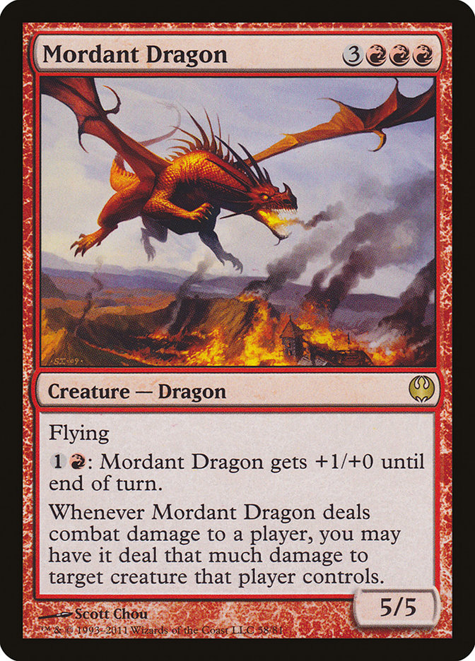 Mordant Dragon [Duel Decks: Knights vs. Dragons] | Gamer Loot