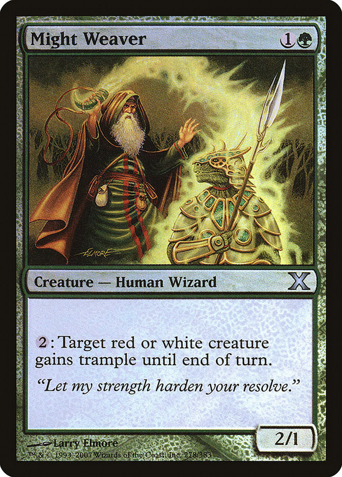 Might Weaver (Premium Foil) [Tenth Edition] | Gamer Loot