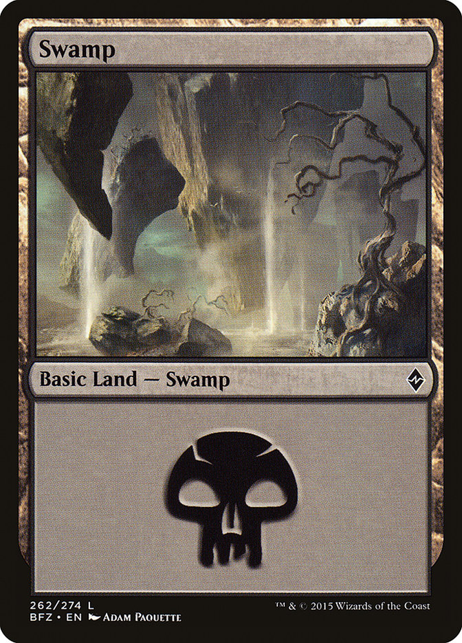 Swamp (262a) [Battle for Zendikar] | Gamer Loot