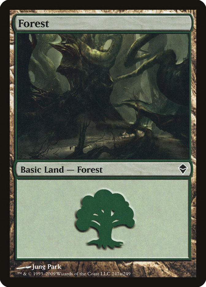 Forest (247a) [Zendikar] | Gamer Loot