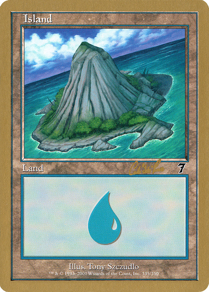 Island (cr335b) (Carlos Romao) [World Championship Decks 2002] | Gamer Loot