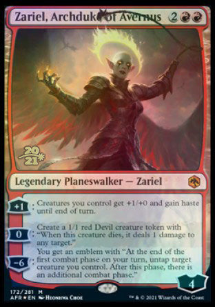 Zariel, Archduke of Avernus [Dungeons & Dragons: Adventures in the Forgotten Realms Prerelease Promos] | Gamer Loot