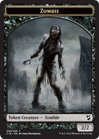 Zombie // Angel Double-sided Token [Commander 2018 Tokens] | Gamer Loot