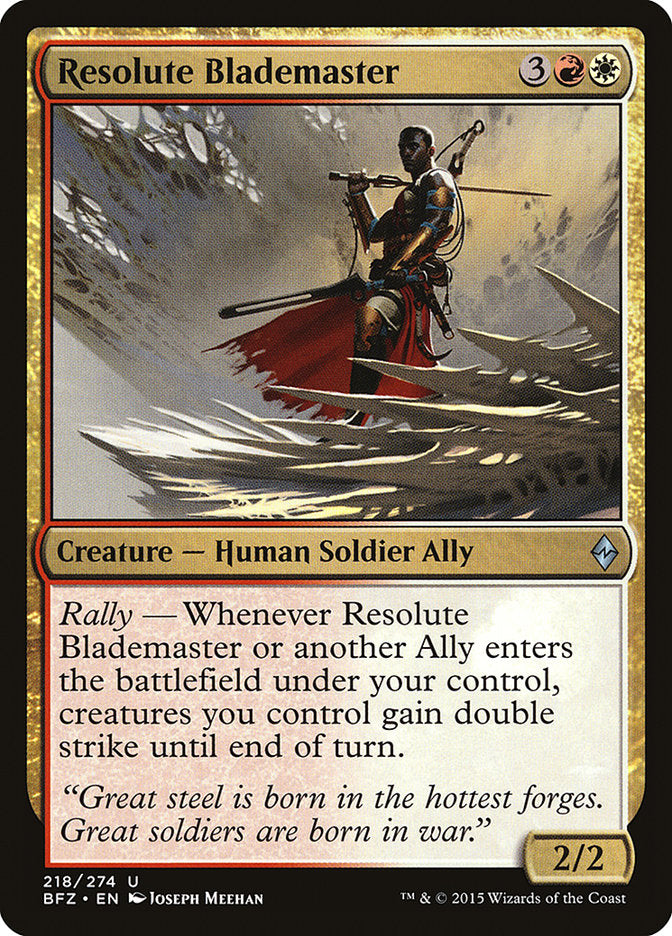 Resolute Blademaster [Battle for Zendikar] | Gamer Loot