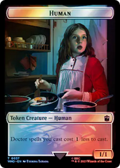 Human (0037) // Mark of the Rani Double-Sided Token (Surge Foil) [Doctor Who Tokens] | Gamer Loot