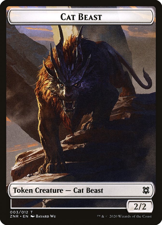 Cat Beast [Zendikar Rising Tokens] | Gamer Loot