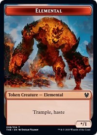 Elemental // Satyr Double-sided Token [Theros Beyond Death Tokens] | Gamer Loot