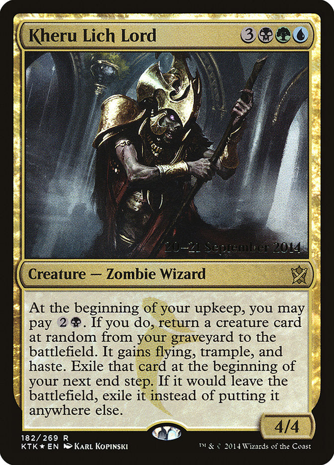 Kheru Lich Lord  [Khans of Tarkir Prerelease Promos] | Gamer Loot