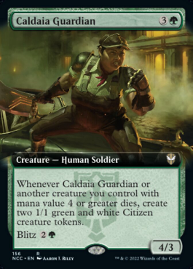 Caldaia Guardian (Extended Art) [Streets of New Capenna Commander] | Gamer Loot