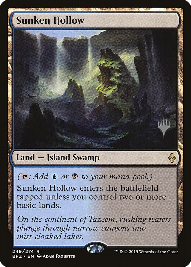 Sunken Hollow [Battle for Zendikar Promos] | Gamer Loot