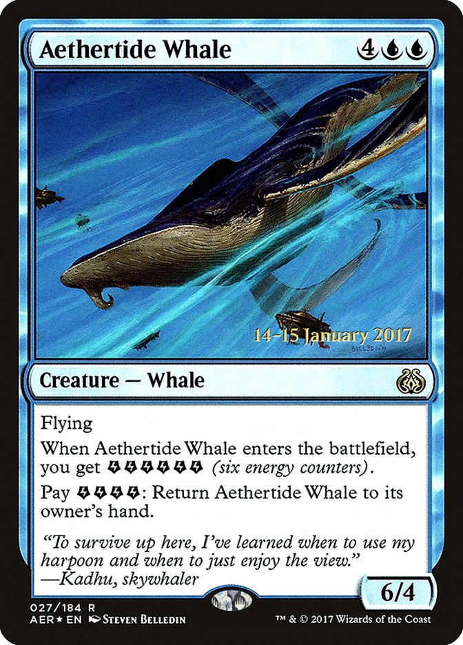 Aethertide Whale  [Aether Revolt Prerelease Promos] | Gamer Loot