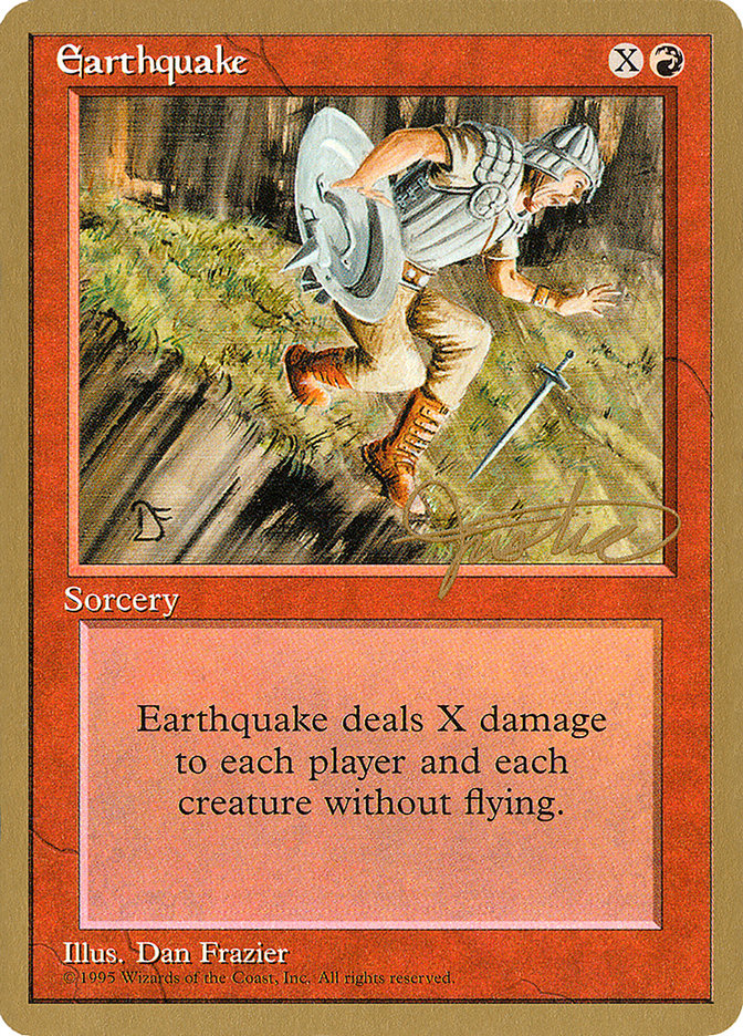 Earthquake (Mark Justice) [Pro Tour Collector Set] | Gamer Loot