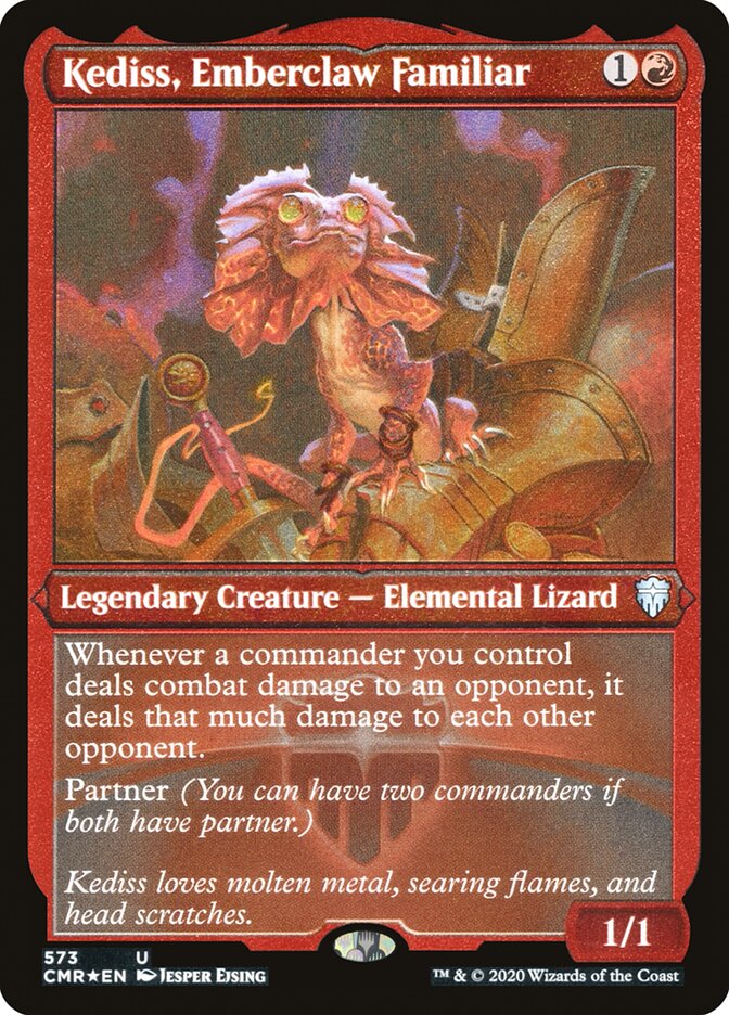 Kediss, Emberclaw Familiar (Etched) [Commander Legends] | Gamer Loot